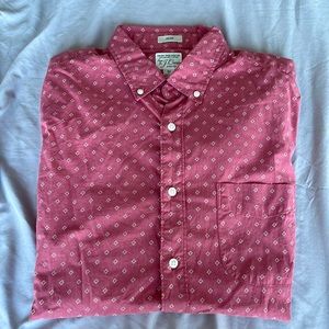 J Crew Slim Shirt with Rhombus pattern